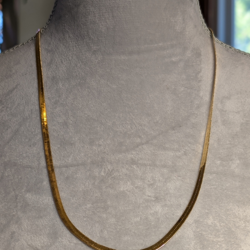 Napier Gold Herringbone Necklace